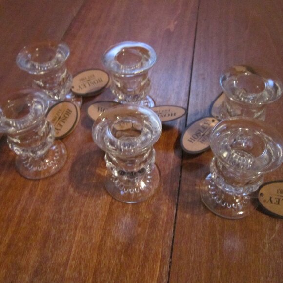 Clear Glass Taper Candle Holder Lot of 6 NWT New Beautiful Simple Elegant Useful - Picture 2 of 4
